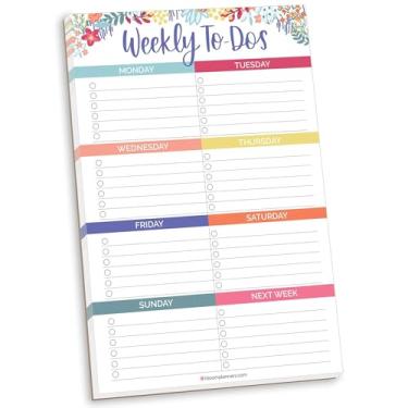 Imagem de bloom daily planners Bloco de planejamento semanal sem data com ímãs – Organizador de bloco de notas para geladeira – 15,24 x 22,86 cm – Pontos florais