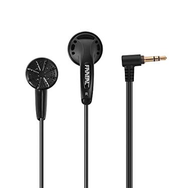 Imagem de FAAEAL Iris Ancestor in-Ear Earphones, Super Bass 3.5mm Wired Headphones, Earbuds Without/with HD Microphone, Balanced Sound 32ohm Flat Head Earbuds for Smartphones (Without Mic, Black)