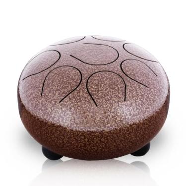 Imagem de Pyle Tambor de panela profissional, tambor de aço, bateria de aço pano, tambor de aço para dedo, tambor jamaicano, pá harmônica, inclui martelo musical de borracha e bolsa de viagem (PHDRUM84)