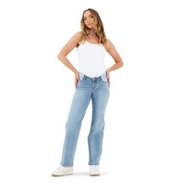 Imagem de Calça jeans Kyle de perna larga azul claro, Small