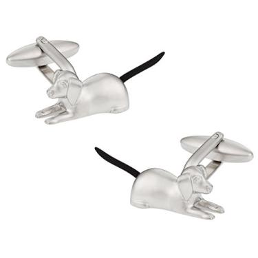 Imagem de Abotoaduras de cachorro com caixa de apresentação Cuff-Daddy