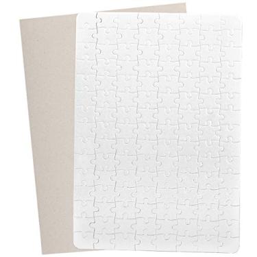 Imagem de KEILEOHO 30 Conjuntos De 120 Peças De 8 X 11 Polegadas Quebra-Cabeças De Sublimação Em Branco, Espaços Em Branco De Quebra-Cabeça De Sublimação De Prensa Térmica Diy, Quebra-Cabeça Em Branco Para Espa