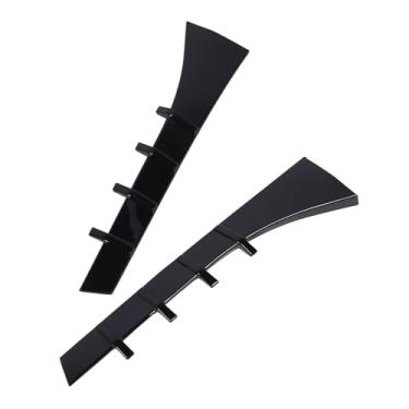 Imagem de Par de Spoiler Lateral Janela Traseira, Visual Esportivo, Guarnição Asa Lateral Janela para 5 Séries F11 Touring 2011-2017, Preto Brilhante