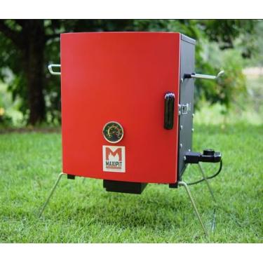 Imagem de Pit Smoker  Forno Defumador Híbrido com Porta Vermelha 110V - MAXIPIT
