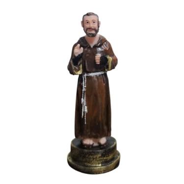 Imagem de Imagem de São Padre Pio em Resina - 9 cm