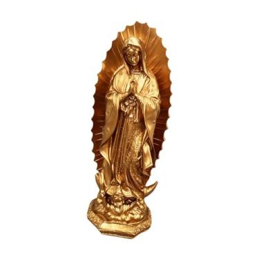Imagem de IEUDNS Mãe maria estatueta festiva feriado resina artesanato capela nossa senhora de fátima figura elegante estatueta casa acessório para mesa, Style B