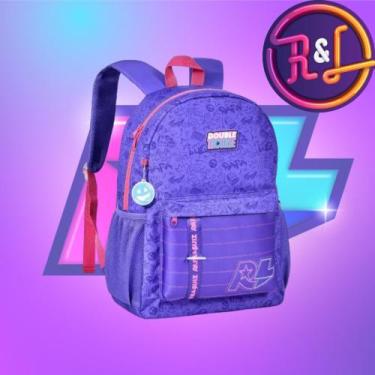 Imagem de Mochila Costas Juvenil Ampla Casual Escolar Rafa E Luiz - CLIO