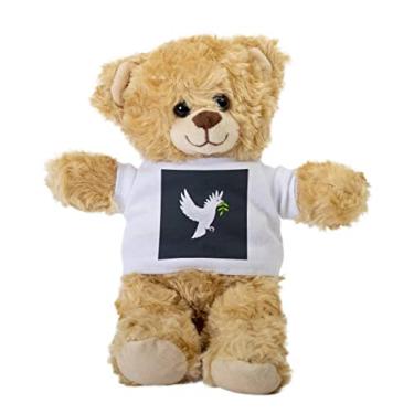 Imagem de Dove Vector Teddy Bear, Gift Stuffed Animal, Plush Teddy Bear with Tee, Welcoming Baby Gift, Gift for Her, Gift for Newborn, Cute Birthday Christmas Basket Gift Idea