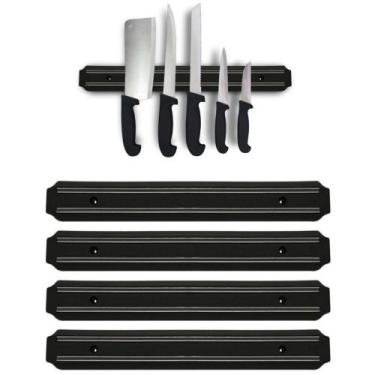 Imagem de Kit 4 Barra Magnetica Suporte De Parede P/ Facas Ferramentas - Alley C