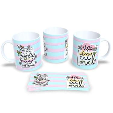 Imagem de Canecas de Porcelna Personalizadas dia Internacional da Mulher 8 de Ma
