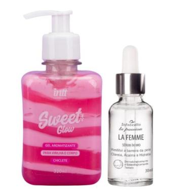 Imagem de Gel Beijável Sweet Glow Virilha e Sérum Trata Foliculite Fem - INTT