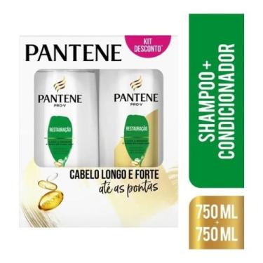 Imagem de Shampoo + Condicionador Restauração Kit 750ml - Pantene 