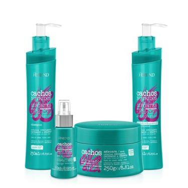 Imagem de Amend Cachos Sh 250ml + Cond 250ml + Masc 250ml + Óleo Multifuncional 