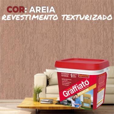 Imagem de Grafiato Branco 5KG Interno Externo Antimofo Hidrorepelente Durabilida