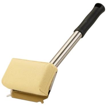 Imagem de Escova para churrasqueira, sem cerdas, a vapor, para churrasqueira ao ar livre, para churrasco, segura para grelhas de ferro fundido, escova de limpeza de grelha com almofadas de substituição,