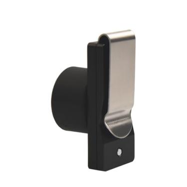 Imagem de LAKE OF FIRE Suporte de giz de bilhar para bilhar, suporte de giz para taco de sinuca com clipe magnético para cinto círculo de acessórios de bilhar (Preto)