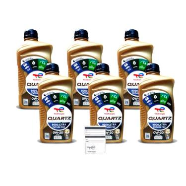 Imagem de Kit 6 Litros Oleo Motor 0w20 Sintetico Total Quartz 9000 Xtra Future Fgg