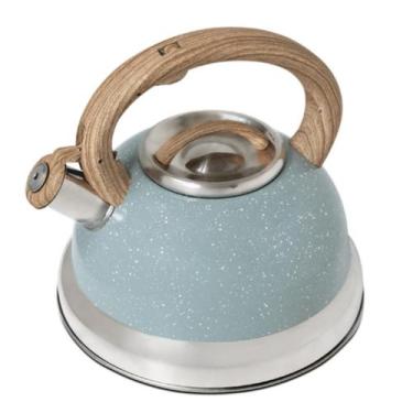 Imagem de Chaleira de Inox com Apito Brinox 2,7 L Roma com Indução Verde 
