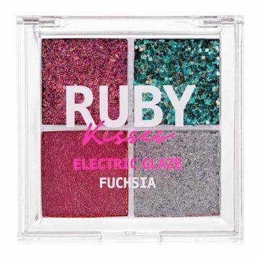Imagem de Paleta de Sombras Ruby Kisses - Glitter Electric Glaze 5,6g, Fuchsia