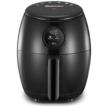 Imagem de Fritadeira Elétrica AirFryer 2L de Capacidade e Painel de Controle Digital, 1000W, 110V, ELITE GOURMET EAF2612D, Preto