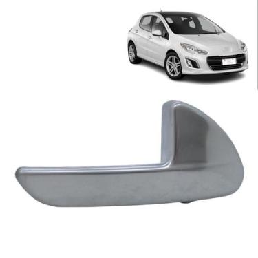 Imagem de Maçaneta Interna Direita Peugeot 308 2012-2019 Cromada fosca - Felux