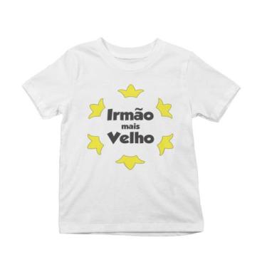 Imagem de Camiseta T-shirt Infantil Irmão Mais Velho Branca - Del France, 01