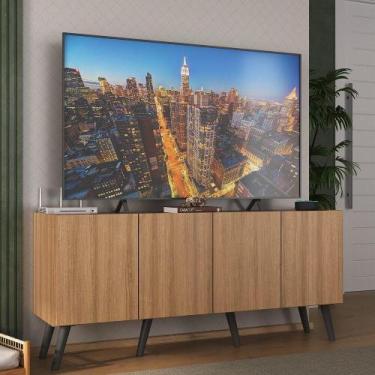 Imagem de Rack Retrô para TV até 50 Polegadas com 4 Portas Multimóveis MP1071, R