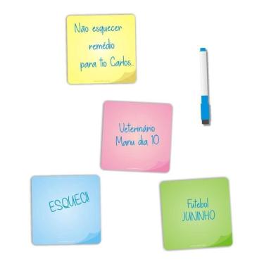 Imagem de Kit 4 Ímãs De Geladeira Planner Porta Recados 03