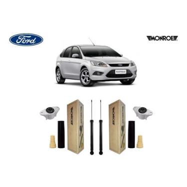 Imagem de 2 Amortecedor + Kit Traseiro Ford Focus 2010 2011 2012 2013