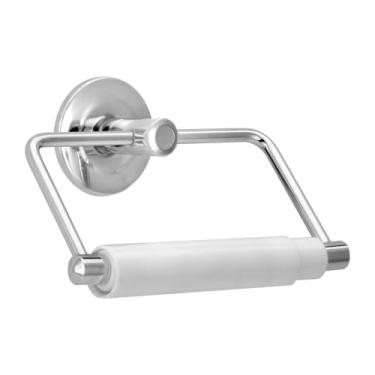 Imagem de Porta Papel HigiêNico Rolete de Parede Para Banheiro Metal FixaçãO de Parafuso