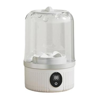 Imagem de Ioensy Mini Máquina de lavar roupa de roupas íntimas roupas leves de roupas de bebê lavando 2 modos de limpeza portáteis para apartamentos de hotel RVs, Branco