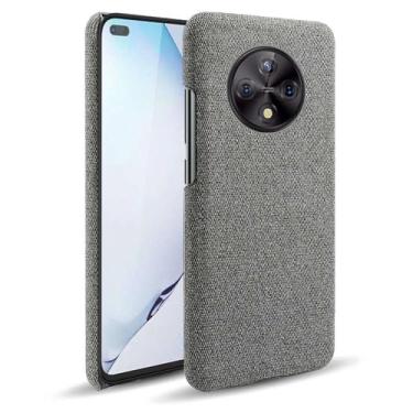 Imagem de Capa para Honor Play 50 Plus,Capa desenhada em lona,Case Protetora Ultrafina com Empunhadura Macia,Design em Tecido Antichoque e Antiarranhões-Gray