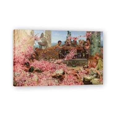Imagem de As Rosas de Heliogábalo por Alma-Tadema Famosas Reprodução de Pinturas a Óleo Tiradas da História Augustana Giclée Impressões em Tela Arte de Parede para Decorações de Casa 110 x 70 cm