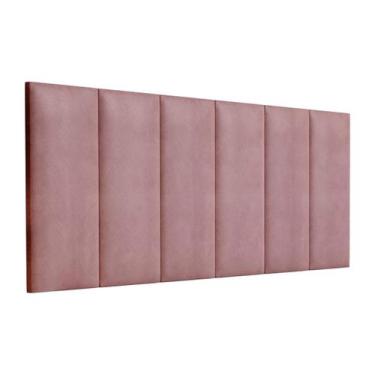 Imagem de Painel de Cabeceira 10 Peças para Cama Box King Estofada 2,00cm Várias