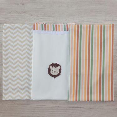 Imagem de Cueiro 3 Peças Para Bebe Estampado Menino - Miguel Baby, Savana
