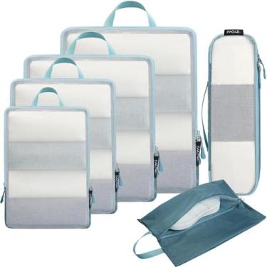 Imagem de Cubos de embalagem BAGAIL Ultralight Compression 6 Set Dusty Blue