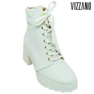 Imagem de Bota Coturno Vizzano Feminina com Salto Alto 8 cm Casual-Feminino