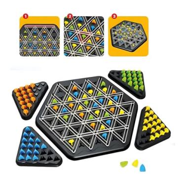 Imagem de Jogo De Tabuleiro Dos Triangulos - xadrez Geométrico Pakitoys