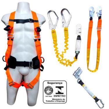 Imagem de KIT Cinto  Paraquedista com Talabarte Duplo Y com ABS, mais Talabarte 