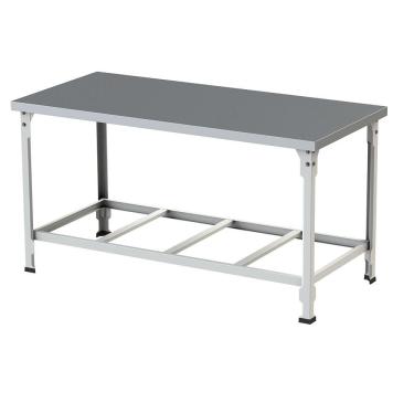 Imagem de Mesa De Manipulação Itajobi 1,50x70cm Desmontável Branca Tampo Inox