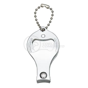 Imagem de Cortador De Unha Abridor De Garrafa Chaveiro 3 Em 1