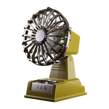 Imagem de Ioensy Mini ventilador de mesa recarregável com cabeça ajustável, ventilador pessoal portátil para resfriamento de casa, escritório e carro, Verde