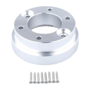Imagem de ZGUZMCMK Adaptador de Volante para Carro, Placa, Acessórios, Soquete de Volante, Anel, Conector de Volante para G923 G29, 7 Cm/2,75" PCD, Volante, Prata
