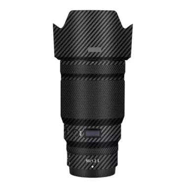 Imagem de Adesivo de lente de câmera para Nikon Z 50 mm F1.2S Película protetora de vinil decalque skin para 50 1.2 (fibra de carbono preta)