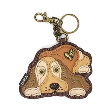 Imagem de CHALA Dog Collection Acessório feminino decorativo para chaveiro/porta-moedas, Cocker Golden, One Size, Golden Cocker