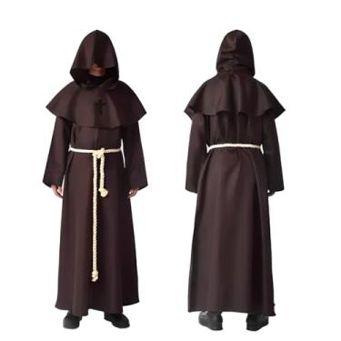 Imagem de Fantasia de Monge Frade Frei, Traje Religioso, Marrom