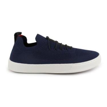 Imagem de Sapatenis Masculino Knit Tenis Meia Palmilha Silicone Azul - Bay Shore