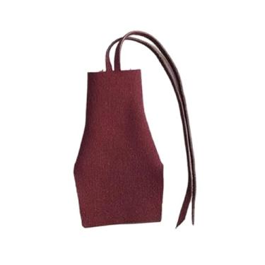 Imagem de YIJU Vestido curto em miniatura com ajuste justo, fantasia cosplay casual, minivestido curto para bonecos de ação de 6'', acessórios, escala 1:12, Vermelho Escuro