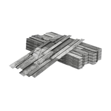 Imagem de Fenteer 48x Papel de parede autoadesivo de tijolo de pedra Painel de parede de pedra falsa Blocos de efeito 3D para backsplash, a