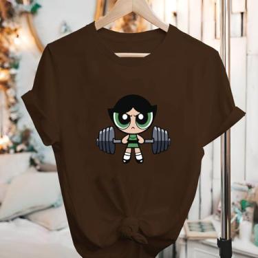 Imagem de Camisetas Meninas Super Poderosas Manga Curta Blusão - Eletron Fashion